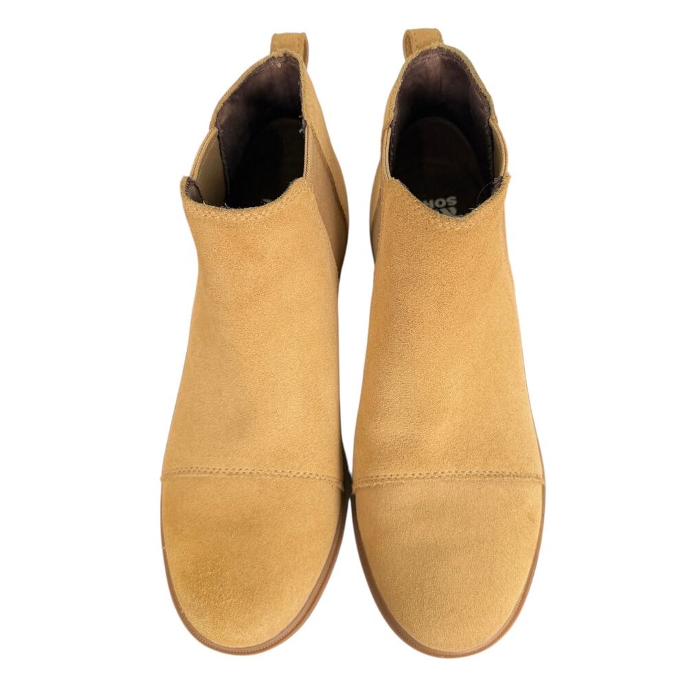 SOREL Evie II Wedge Chelsea Boot in Caribou Buff Gum Tan Suede Women’s 7.5 - Picture 10 of 12